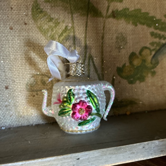 Old World Christmas Part of the Bride’s Tree Collection- Teapot Ornament BNWOB - Picture 3 of 6